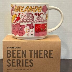 Starbucks Pink & White Orlando Been There Series Mug